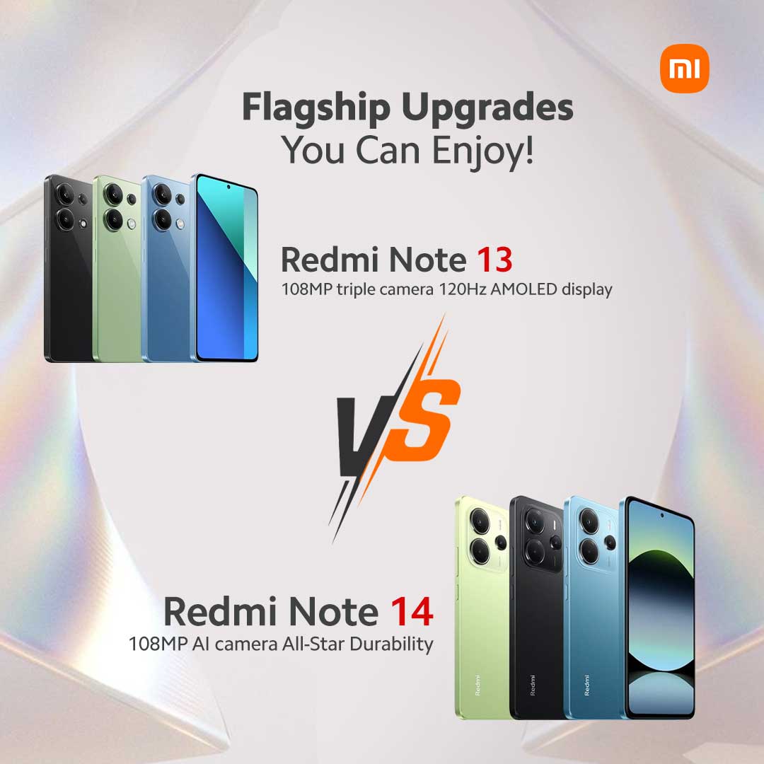 Redmi Note 14 VS Redmi Note 13 – Flagship Upgrades You Can Enjoy!