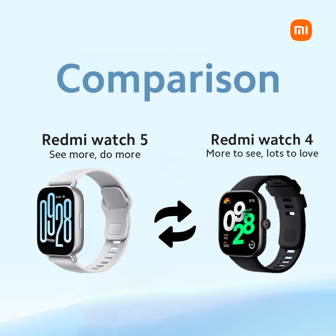 Redmi Watch 5 Vs Redmi Watch 4