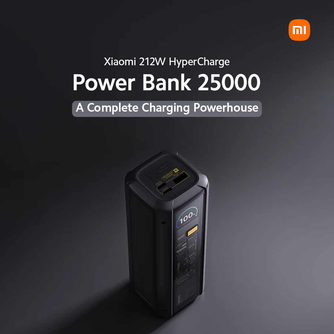 Xiaomi 212W HyperCharge Power Bank 25000 - A Powerhouse