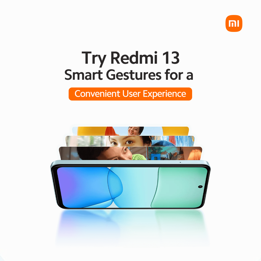 Try Redmi 13 Smart Gestures for A Convenient User Experience
