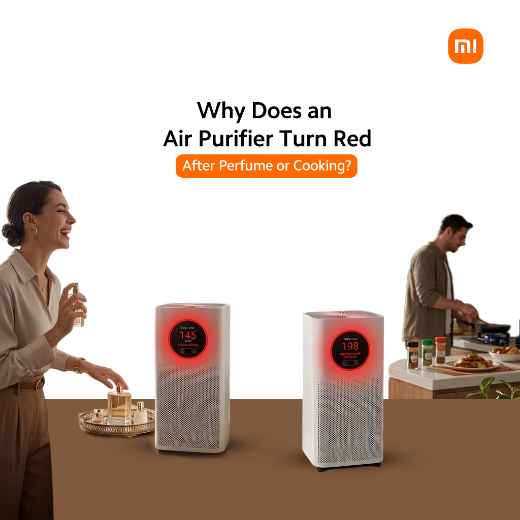 Why Does an Air Purifier Turn Red After Perfume or Cooking?